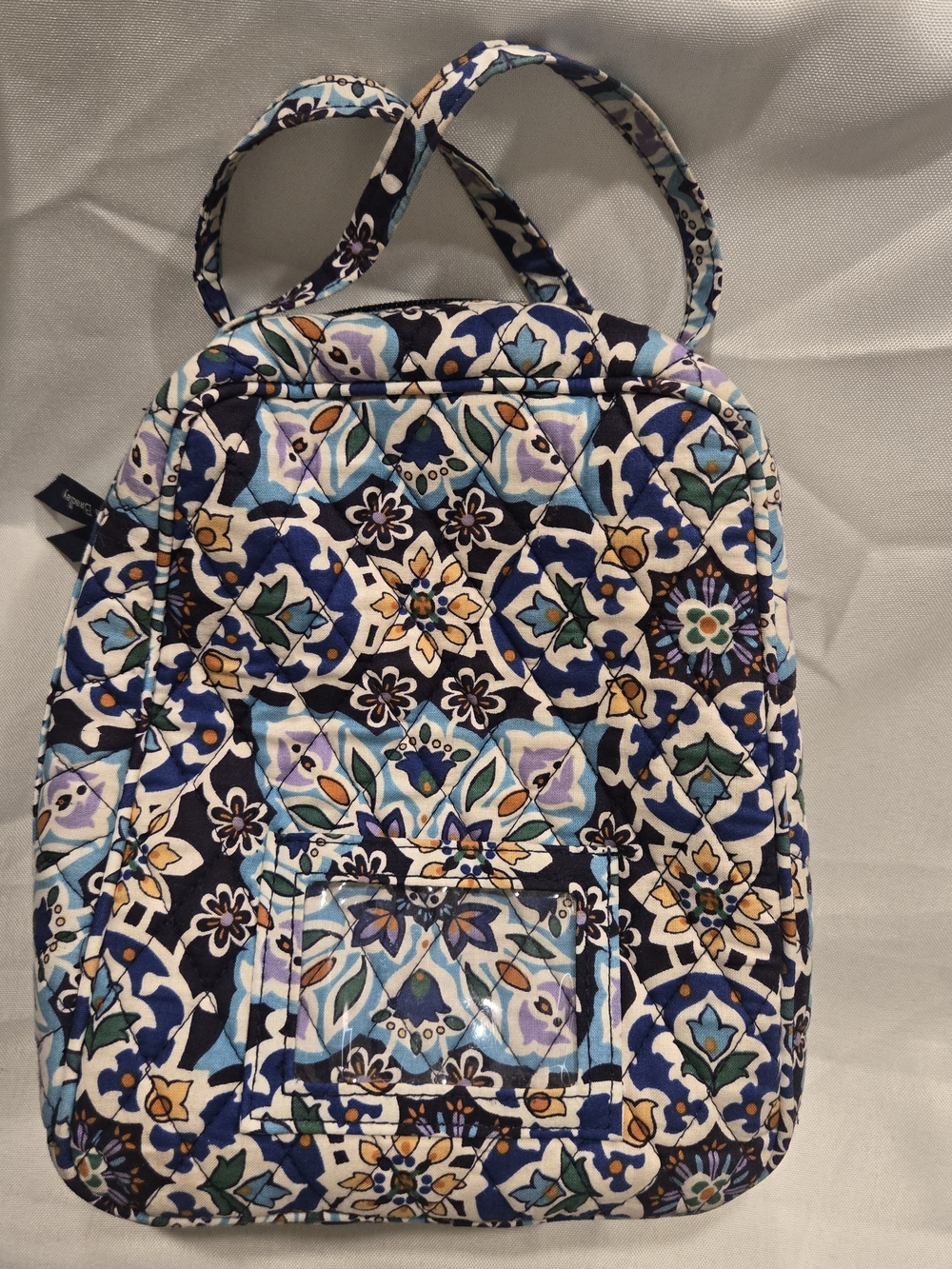 Vera Bradley Navy & Blue Floral Quilted Tote